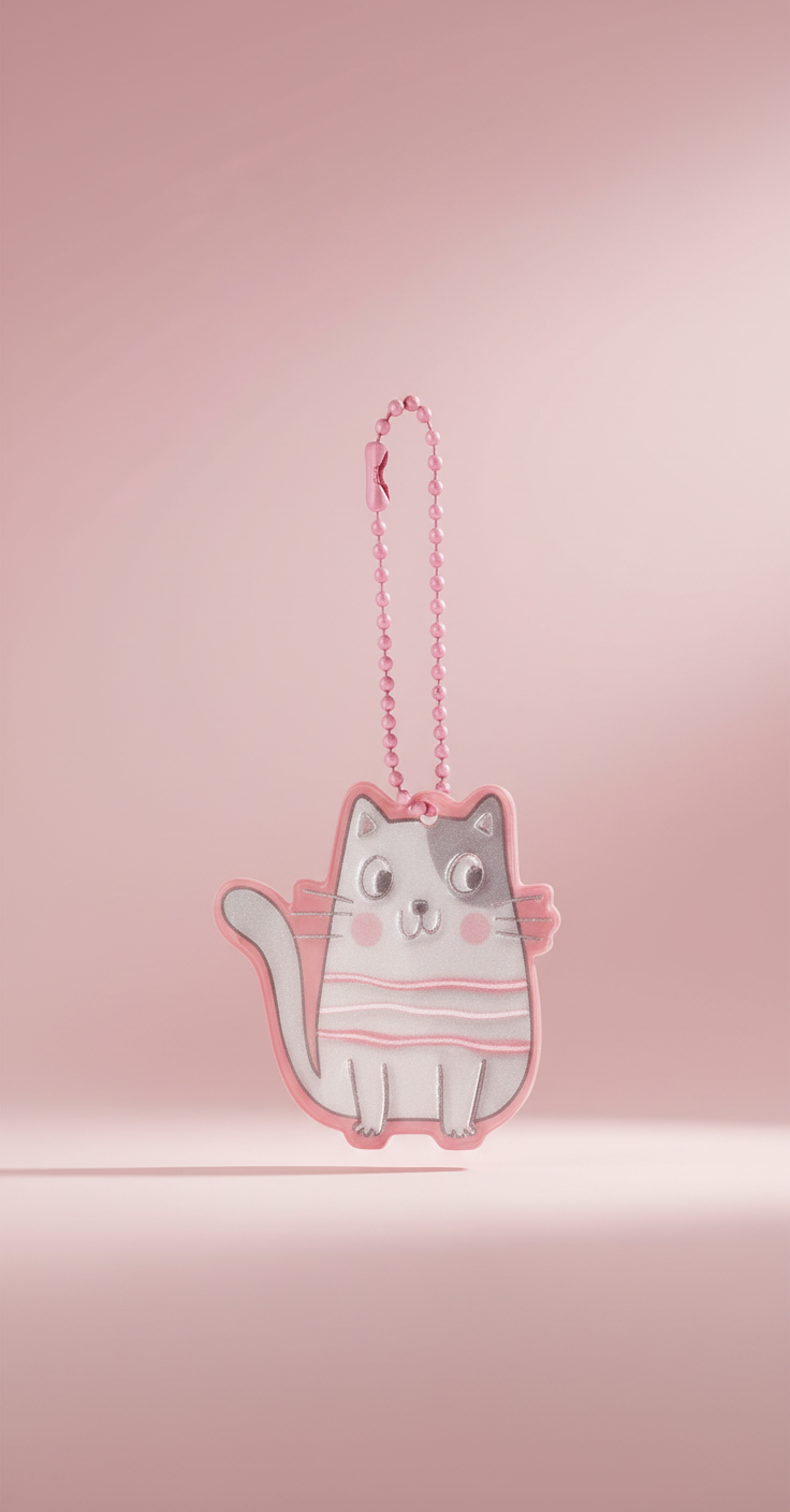 Cat Reflector Pendant