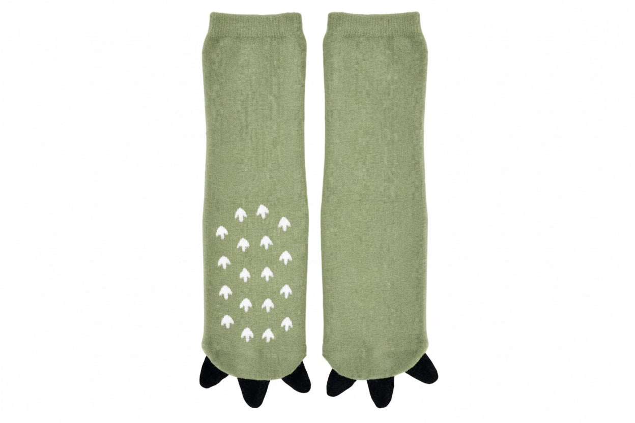 Dino: CHAUSETTES ANTIGLISSE DINO, taille de chaussure 26-42, crampons antidérapants en silicone et phosphorescentes