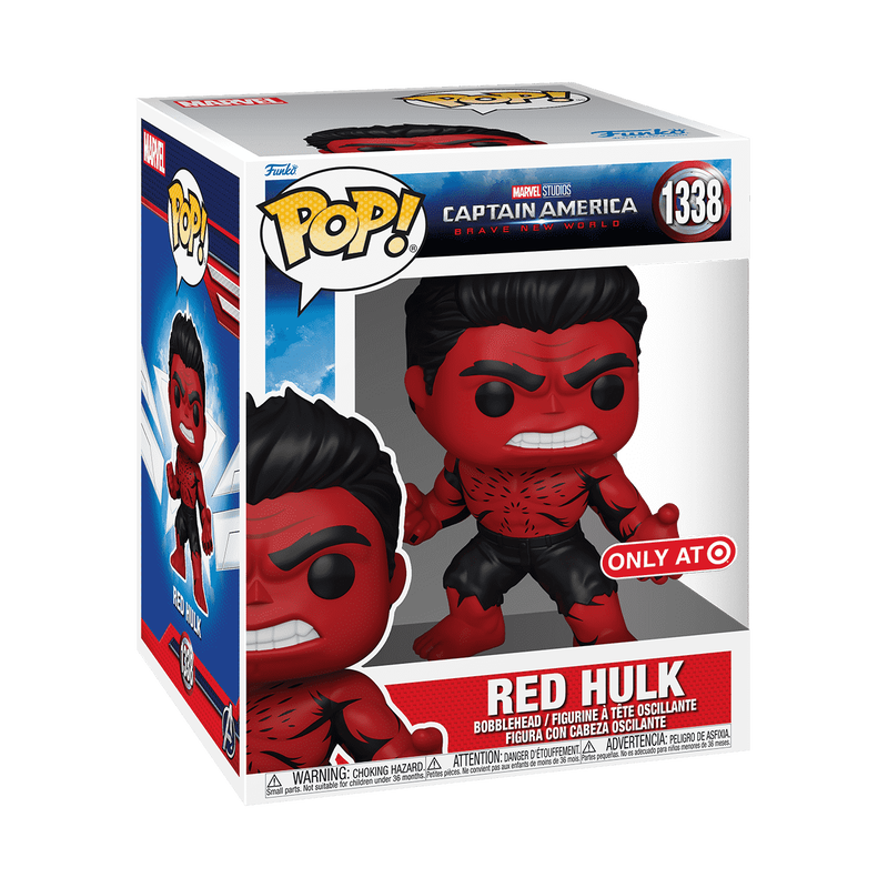 Pop! Super Red Hulk (Retro Comic Deco)