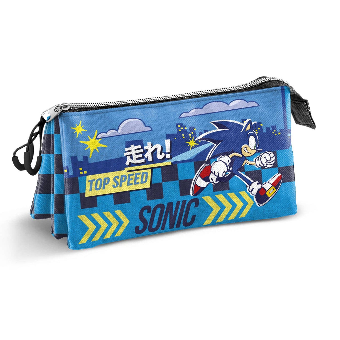 Trousse Triple Sonic the Hedgehog « Go »
