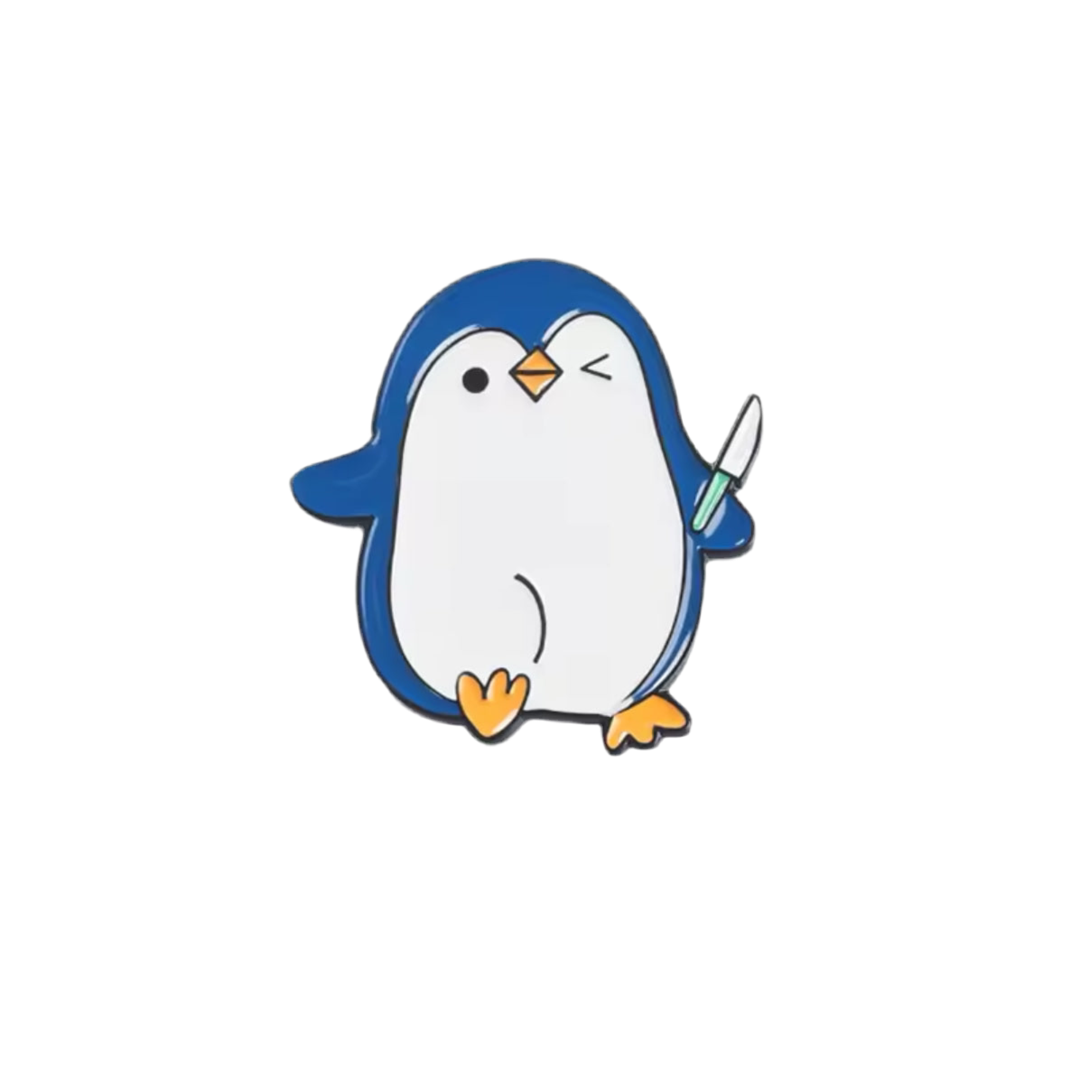 pins pingouin avec couteau 1