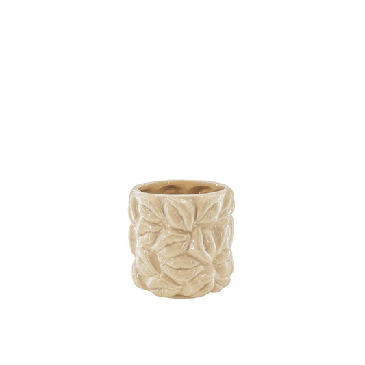 Pot - Bisous - Céramique - Beige - 11x11x11,5cm