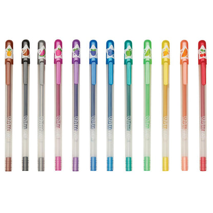 Set de 12 Stylos Gel Pailletés et Parfumés