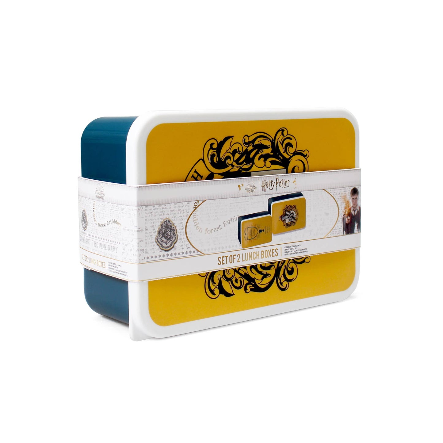Set of 2 Harry Potter lunch boxes - Hufflepuff