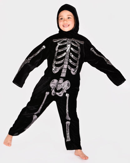 Deluxe Skeleton Costume 110 cm for children aged 4-5 years