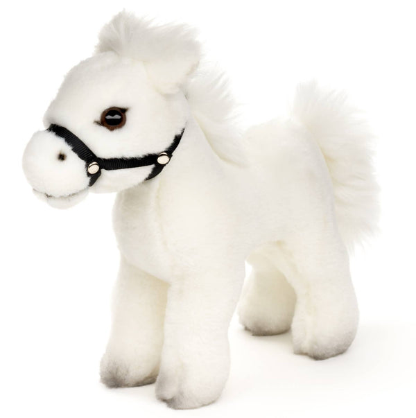 Cheval, debout, blanc (sans selle) - Peluche Uni Toys