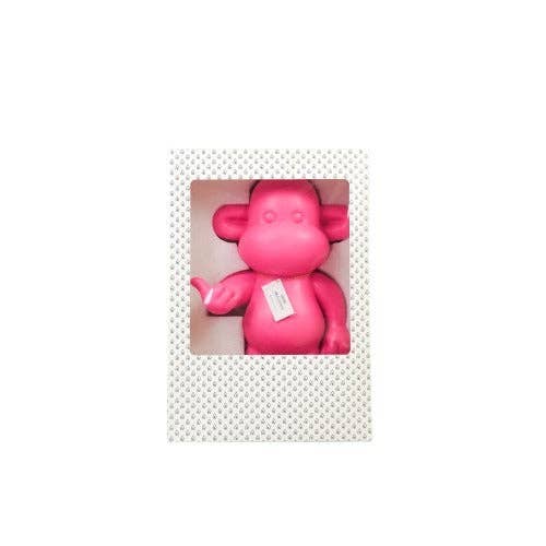 Ornement - Figurine Singe Hang Loose 'La Légende' - Résine de poly - Rose - 33x21x50cm