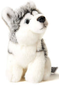 Peluche Husky Plushie, Assise - 12 cm (Hauteur)