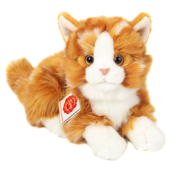 Peluche Chat Roux Allongé - Teddy Hermann