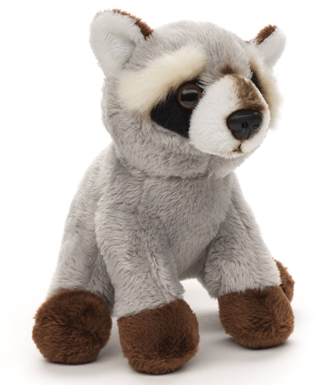 Peluche raton laveur (grise) - Jouet en peluche 15 cm (longueur) Uni Toys