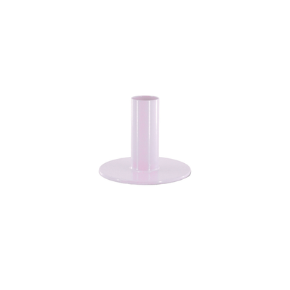Candlestick - Basic - Metal - Lilac - 8x8x6.5cm