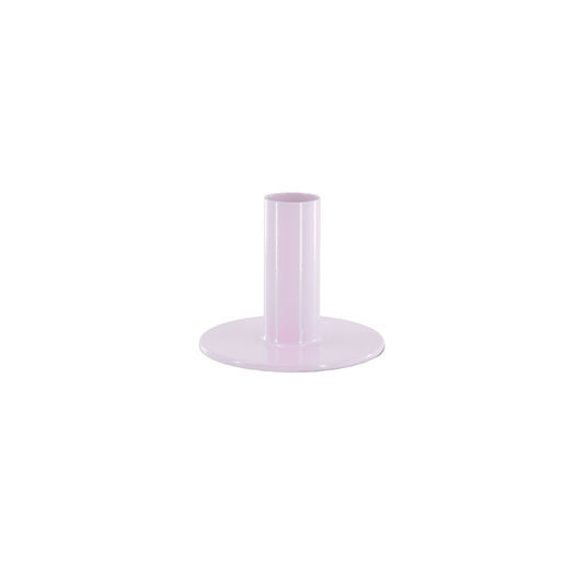 Candlestick - Basic - Metal - Lilac - 8x8x6.5cm