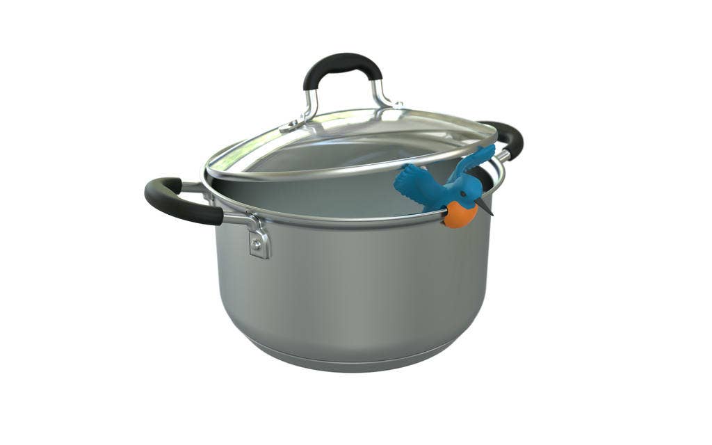 Garde-casserole et porte-cuillère Martin-pêcheur