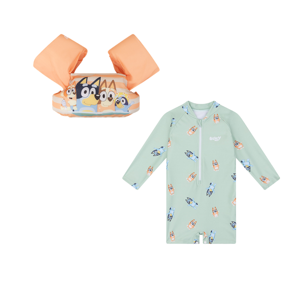 Bundle Swimwear - Orange/Green - Bluey