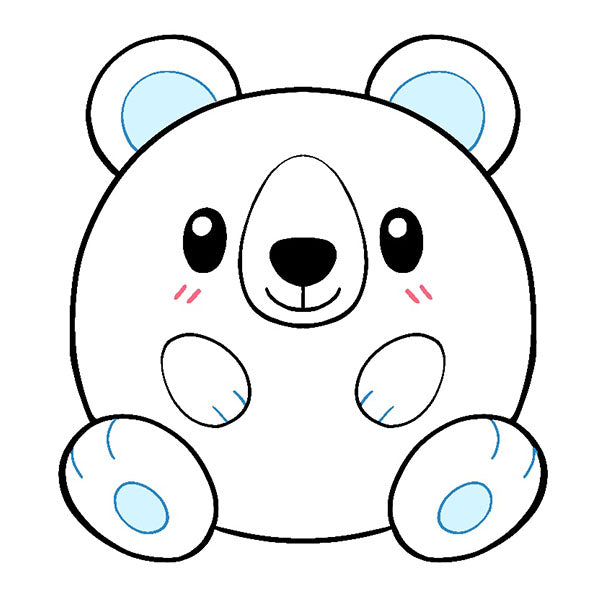 Peluche Mini Squishable – Ours Polaire Glacé