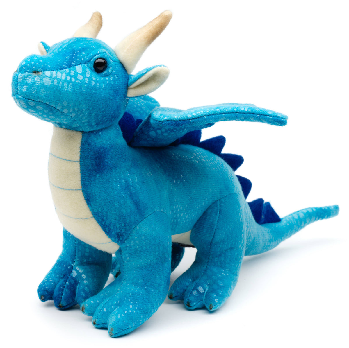 Peluche dragon bleu