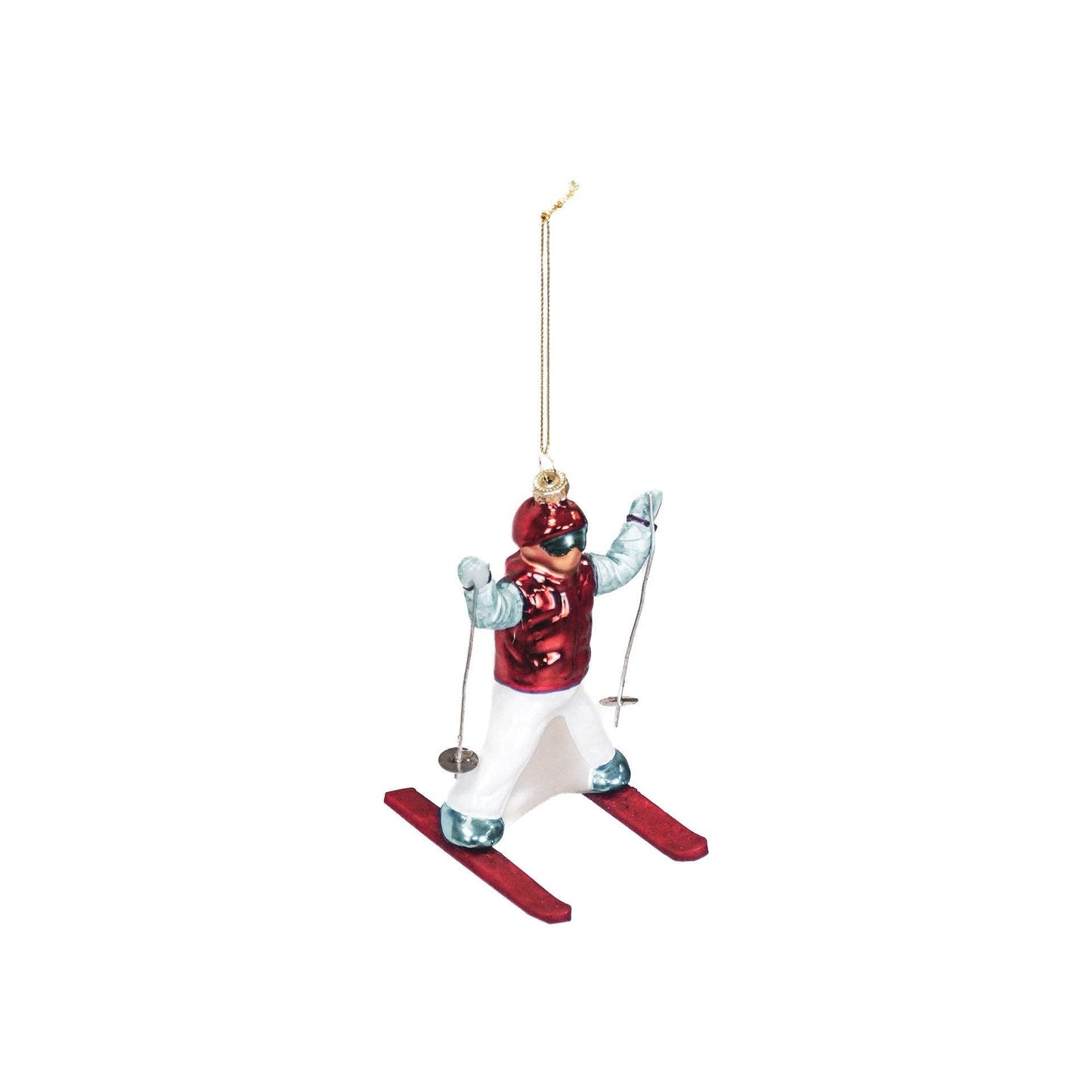 Skier Christmas Ball