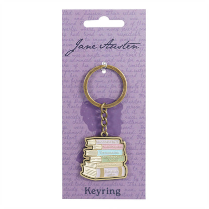 Porte-clés Jane Austen - Pile de livres