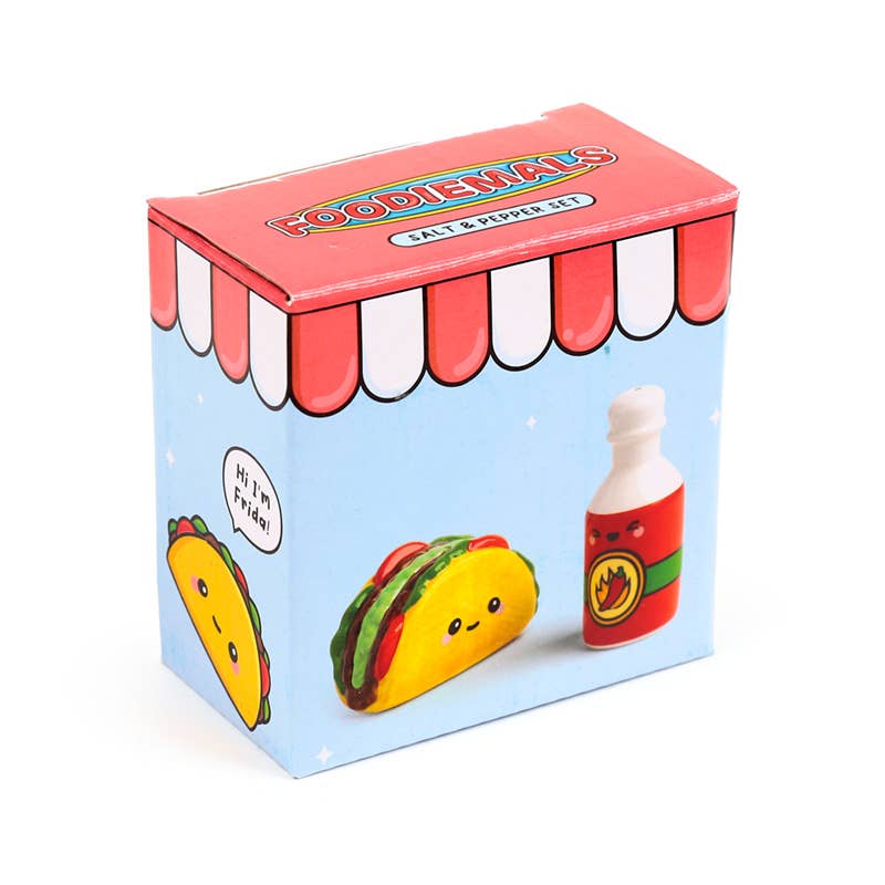 Salière et poivrière Taco & Sauce Piquante