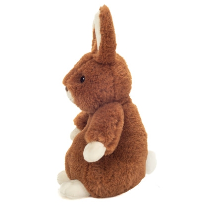 Luna the Rabbit Plush Toy, Dark Brown