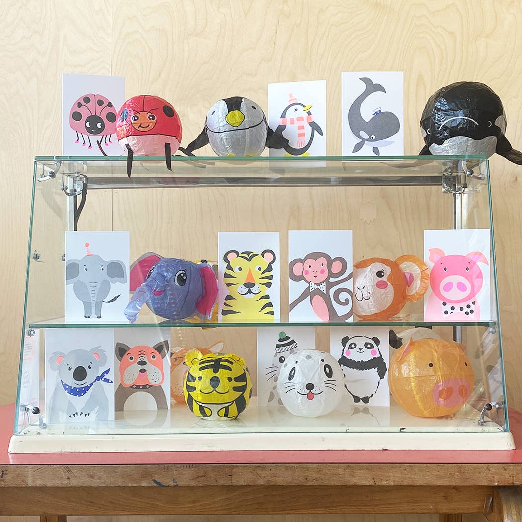 Japanese Paper Balloon Card - Seal