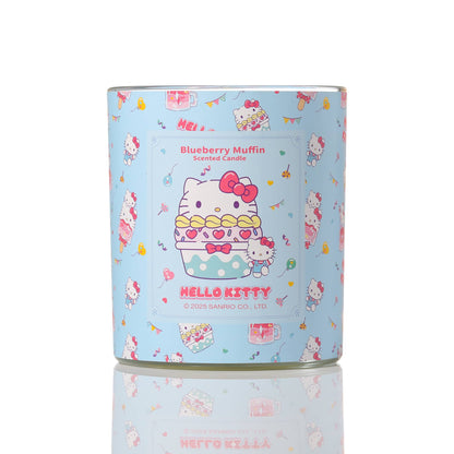 Bougie Imprimé Original Hello Kitty, Parfum Muffin aux Myrtilles