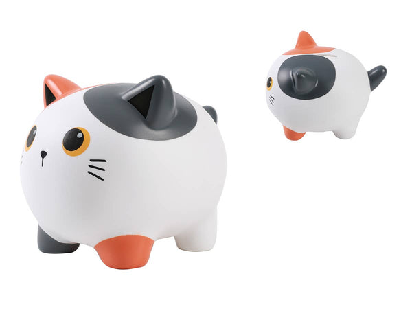 Orange cat piggy bank