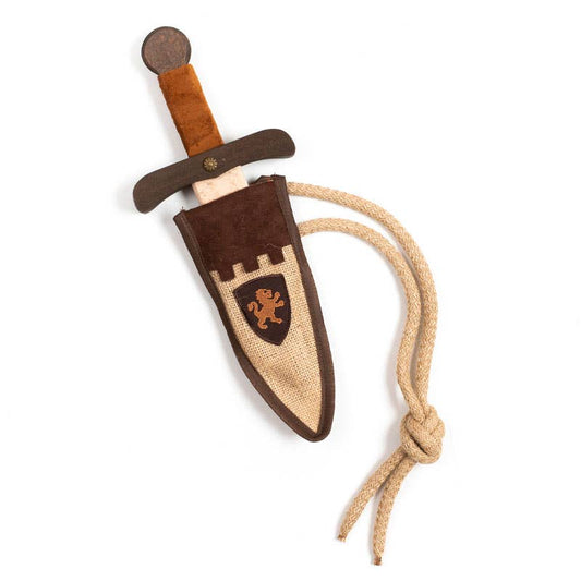 POCHETTE EN JUTE DAGGER RUSTIK NATUR + - KALID MEDIEVAL