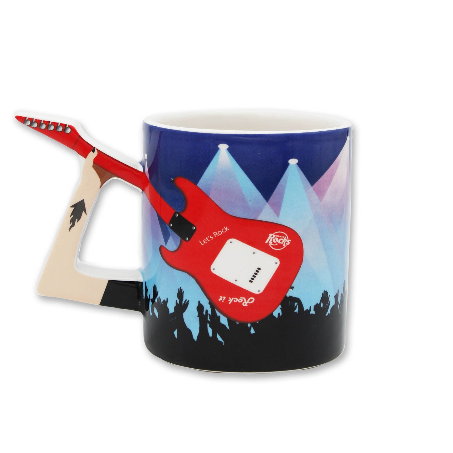 Rockbecher mit E-Gitarre