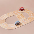 Article Enfant Piste de Route avec Jouets pour Véhicules en Bois