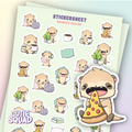 Meerkat Chilling Sticker Sheets