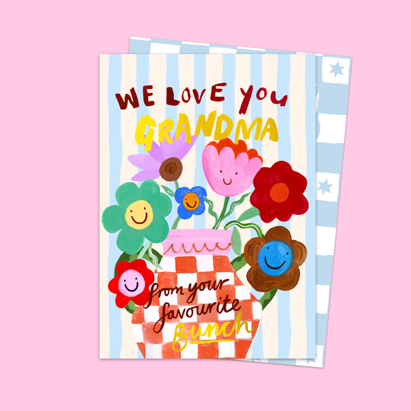 Wir lieben dich, Oma Card