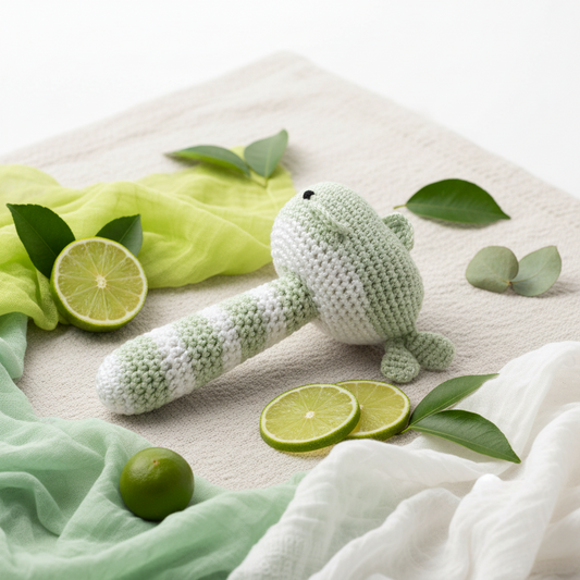 Whale Rattle - Lime