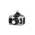 Retro Camera Glass Christmas Ornament, 6.5 cm