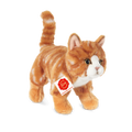 Stehende Rotgetigerte Katze aus Plüsch