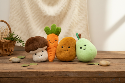 Fruit & Vegetable Plush Set - Garden Friends