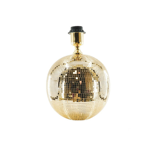 Lamp - Table Lamp - Faceted Ball - Glass - Gold - 20x20x20cm