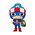 Pop! Capitan America con ghirlanda natalizia 