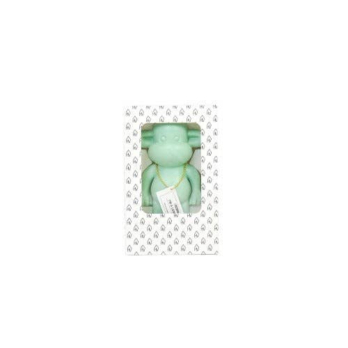 Ornament - Monkey Figurine 'The Legend' - Polyresin - Mint Green - 11x7x19cm