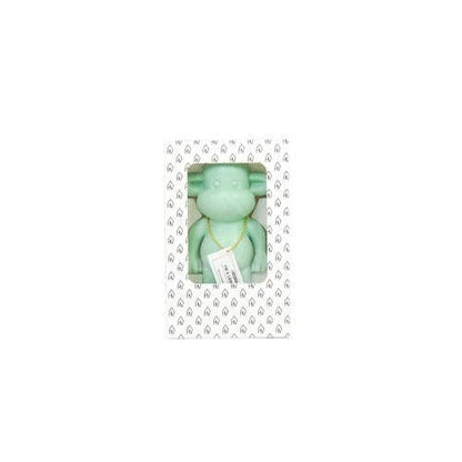 Ornament - Monkey Figurine 'The Legend' - Polyresin - Mint Green - 11x7x19cm