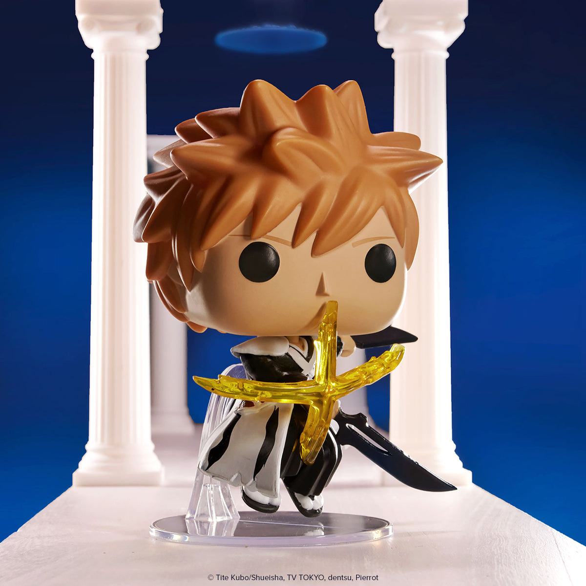 Pop! Ichigo Kurosaki avec Doubles Sabres Zangetsu – visuel lifestyle officiel Funko