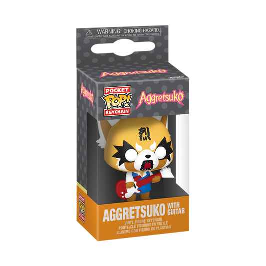 Pop! Keychain Aggretsuko with Guitar
