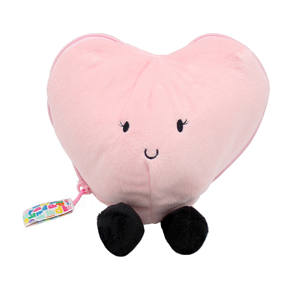 Peluche réversible Cœur/Fleur blanc-rose – Flipetz