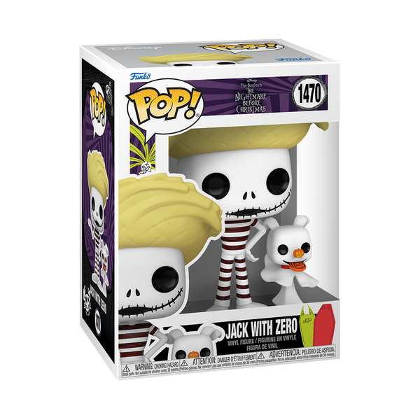 Funko Jack avec Zero à la Plage – L'Étrange Noël de monsieur Jack