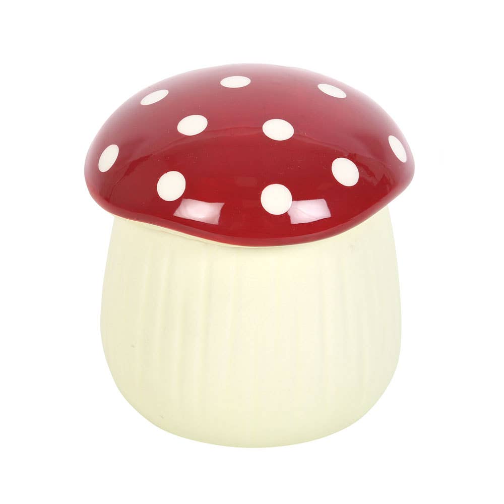 Brûleur d'huile en forme de champignon rouge