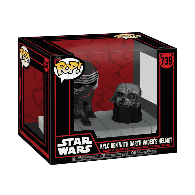 Pop! Deluxe Kylo Ren con casco di Darth Vader