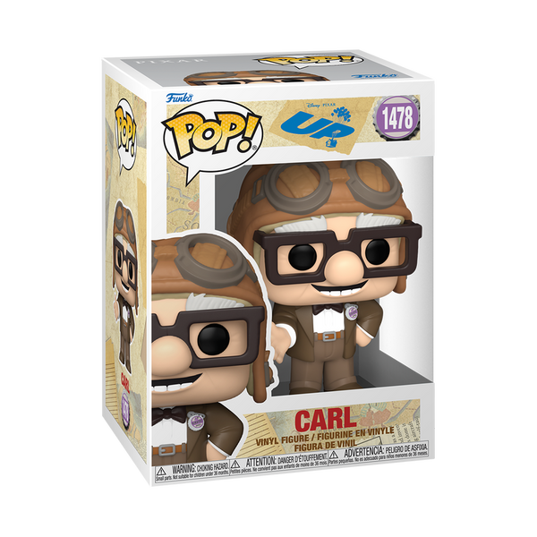 Funko Pop! Carl avec Chapeau d'aviateur – Disney