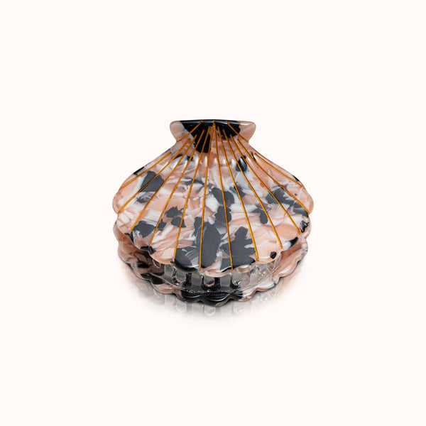 Marbled Seashell Hair Clip