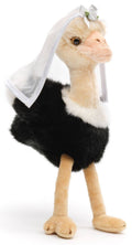 Peluche Autruche Mariée avec Voile