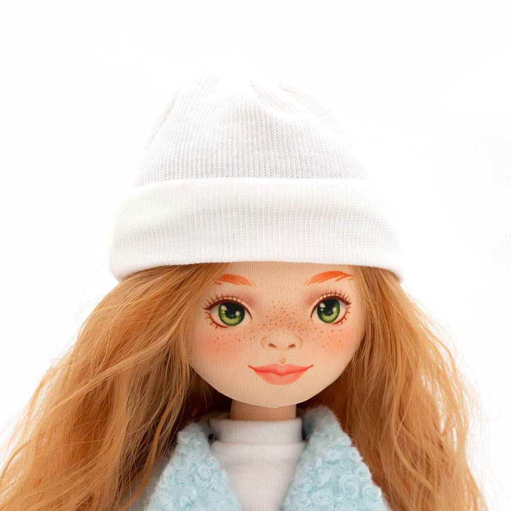 Sunny doll in mint coat - 32 cm